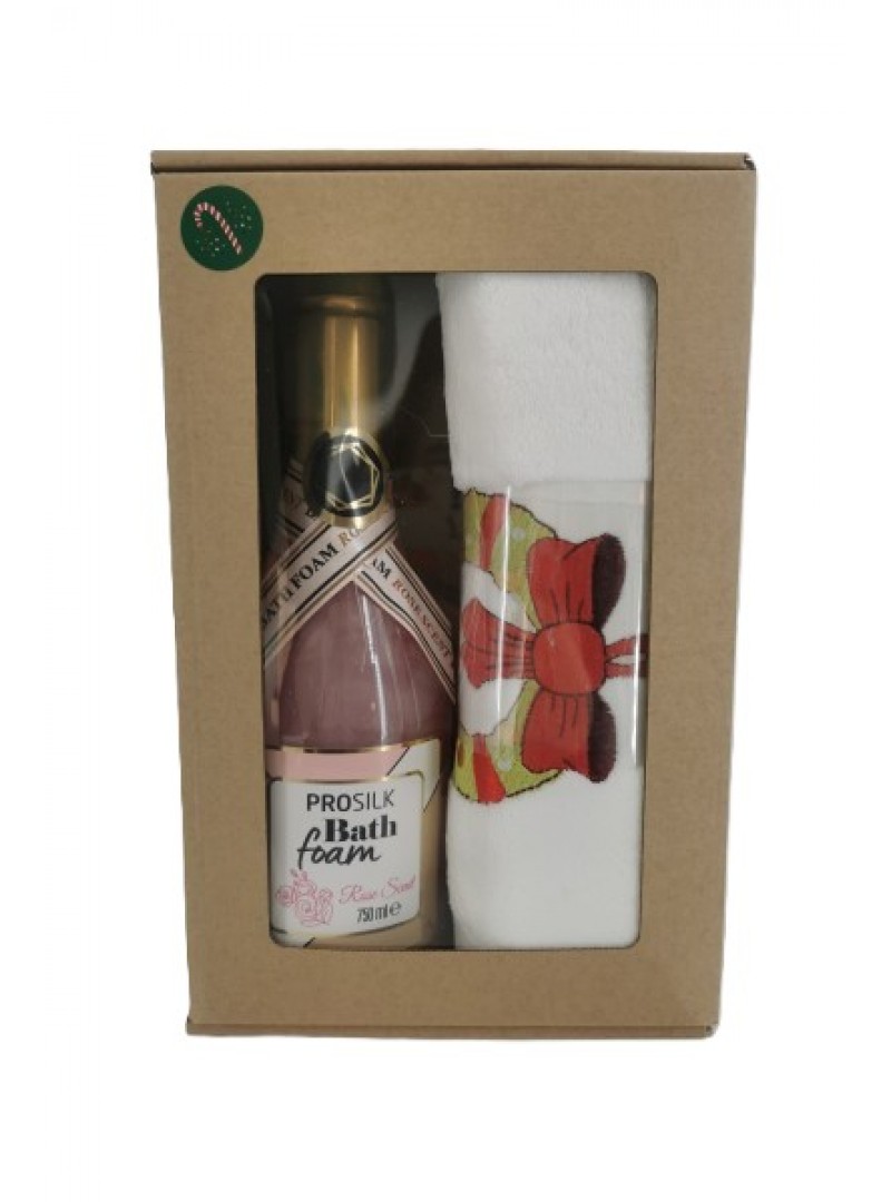 Dovanų rinkinys rankšluostis 70*140 ir dušo gelis 750 ml. Dovanų rinkinys rankšluostis 70*140 ir dušo gelis 750 ml.