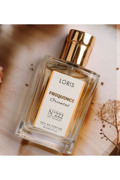Moteriški kvepalai LORIS 222. Analogas YVES SAINT LAURENT Black Opium - gėlių kvapo 50ml.