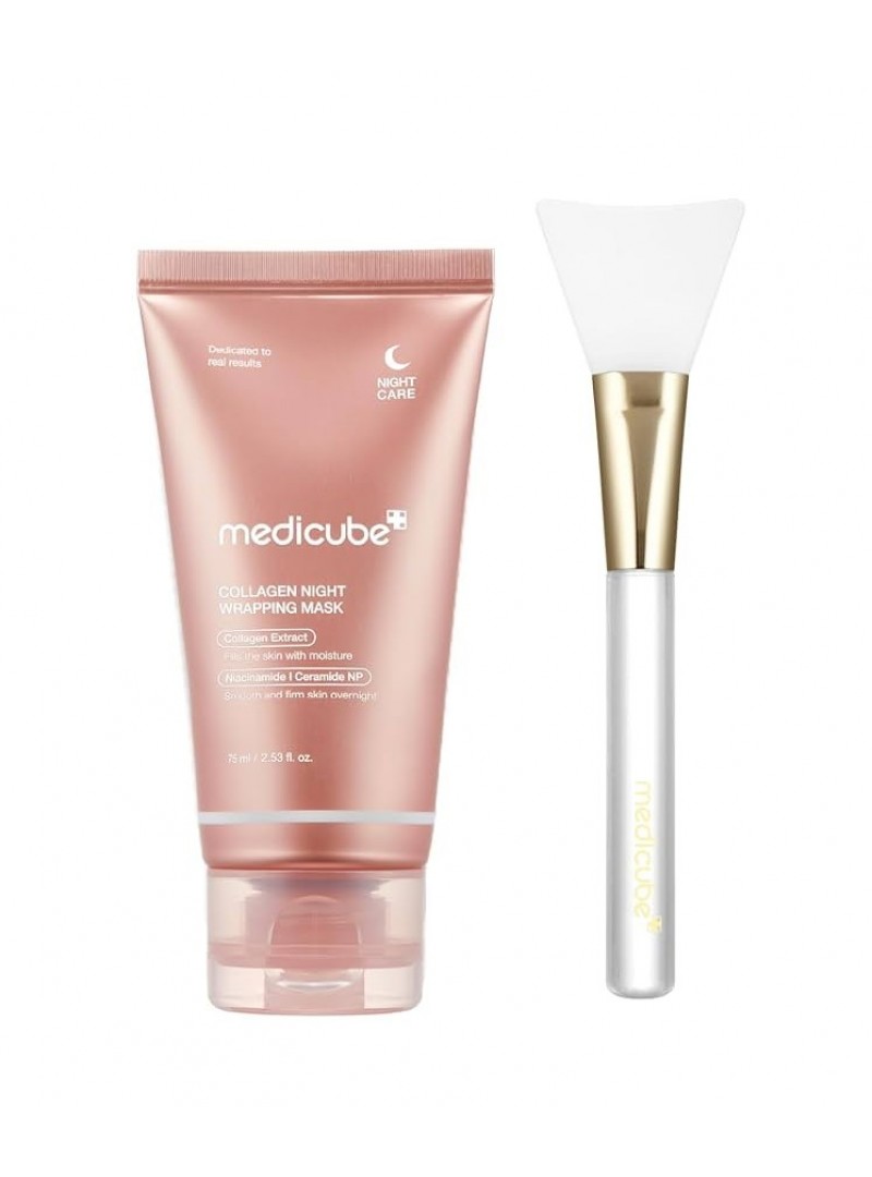 MEDICUBE Collagen Night Wrapping Mask veido kaukė. Naktinė veido kaukė, praturtinta kolagenu, veikia per visą naktį ir suteikia odai drėgmės bei elastingumo. MEDICUBE Collagen Night Wrapping Mask veido kaukė. Naktinė veido kaukė, praturtinta kolagenu, veikia per visą naktį ir suteikia odai drėgmės bei elastingumo.