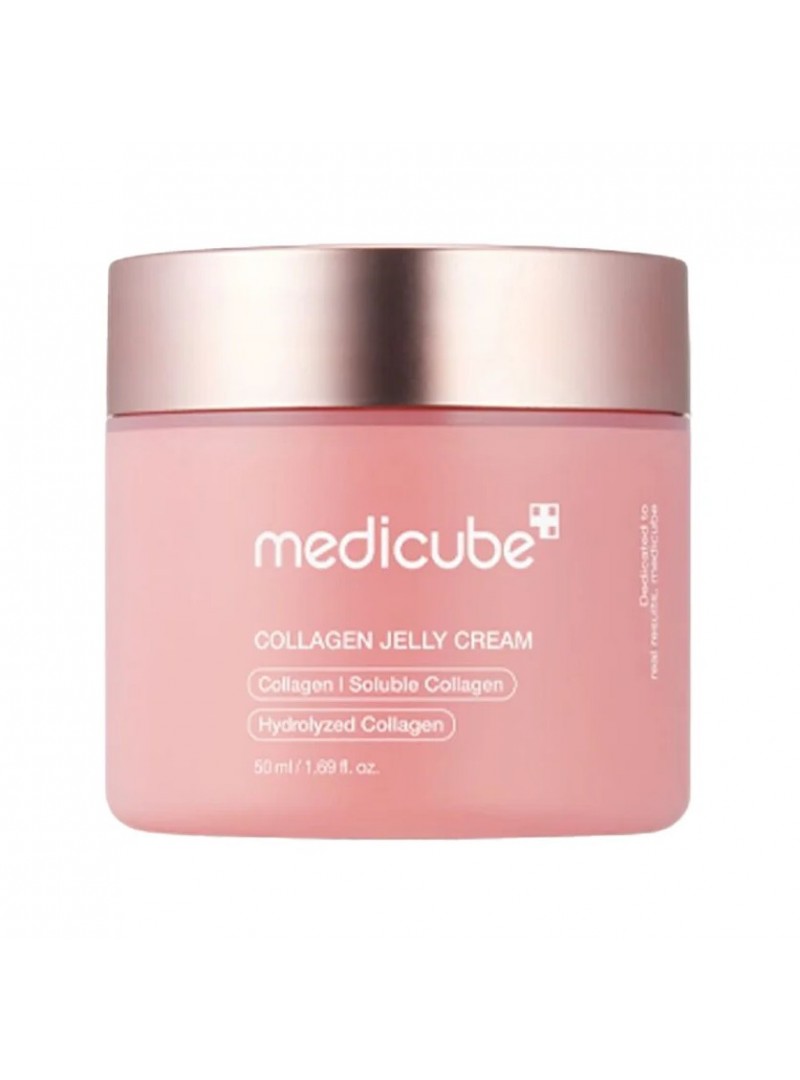 Medicube Collagen Jelly Cream – veido kremas su žele tekstūra. Sudėtyje esantis kolagenas didina odos elastingumą ir stangrumą, taip pat mažina raukšlių matomumą. Medicube Collagen Jelly Cream – veido kremas su žele tekstūra. Sudėtyje esantis kolagenas didina odos elastingumą ir stangrumą, taip pat mažina raukšlių matomumą.