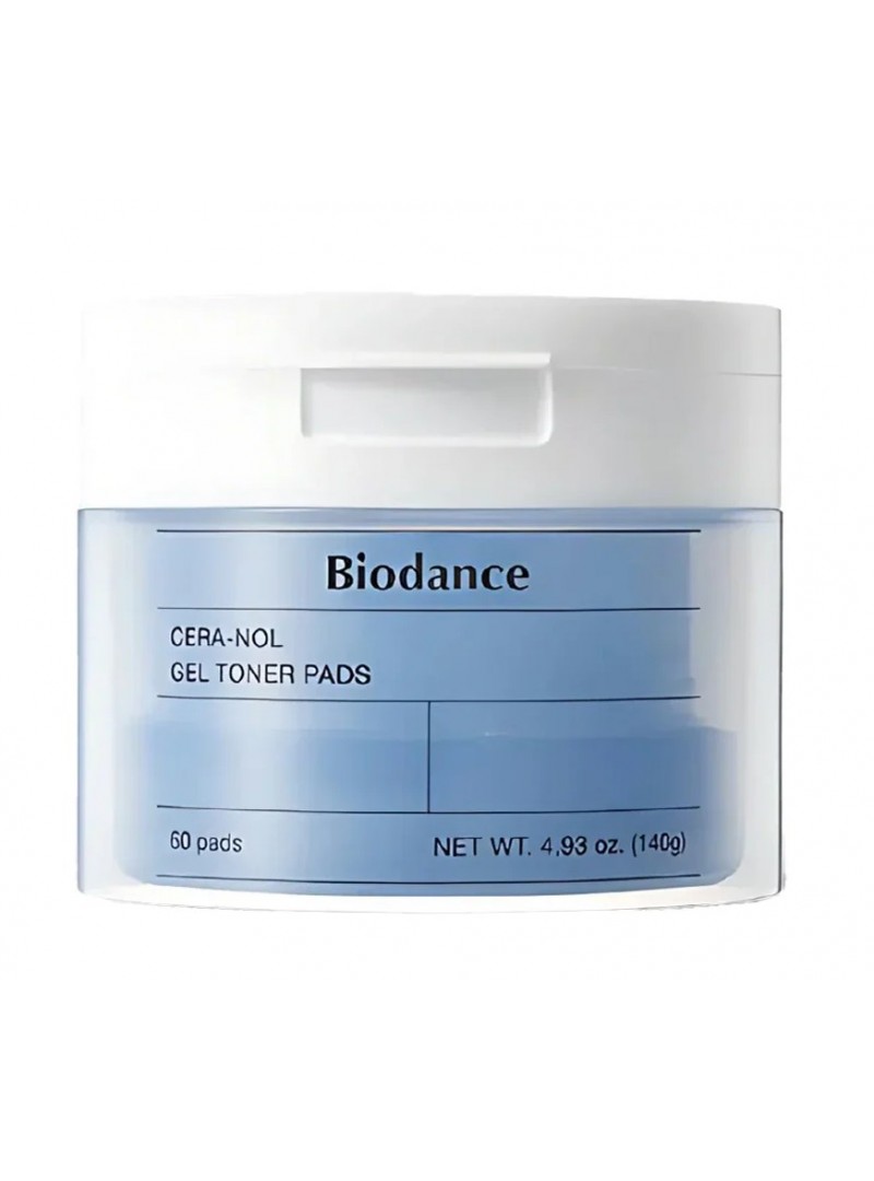 Biodance Cera-nol Gel Toner Pads – geliniai pėdeliai su ledynų vandeniu, skirti giliam drėkinimui ir odos komforto atkūrimui po prausimosi. Jie efektyviai mažina sausumą, tempimą, atkuria hidrolipidinį balansą ir paruošia odą makiažui. Biodance Cera-nol Gel Toner Pads – geliniai pėdeliai su ledynų vandeniu, skirti giliam drėkinimui ir odos komforto atkūrimui po prausimosi. Jie efektyviai mažina sausumą, tempimą, atkuria hidrolipidinį balansą ir paruošia odą makiažui.